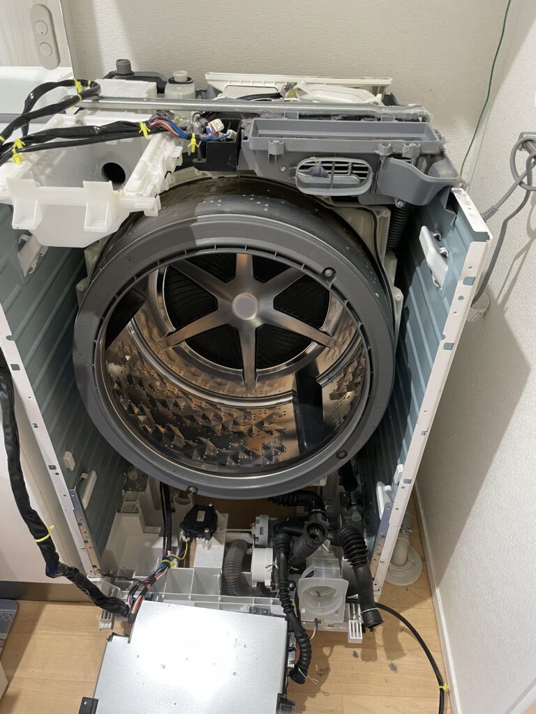 Panasonic NA-VX3900Lヒートポンプ 分解洗浄　ドラム式洗濯機